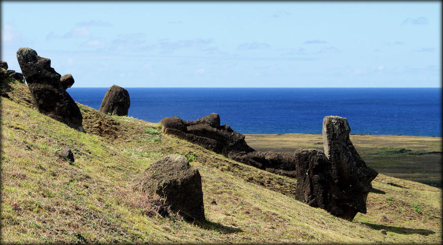 Достопримечательности острова Пасхи (RANO RARAKU) Остров Пасхи, Чили