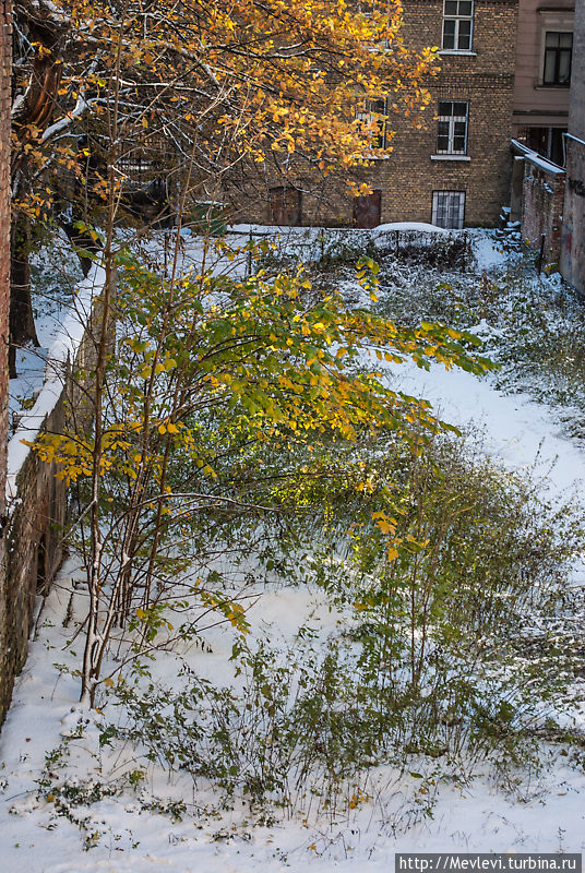 В Риге первый снег Рига, Латвия