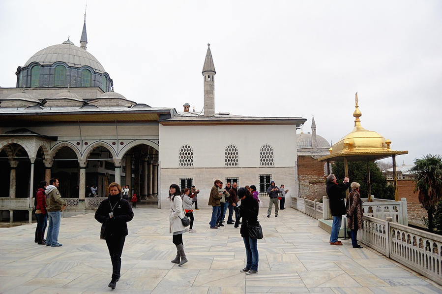 Во дворце Топкапы. Смотровая площадка Стамбул, Турция