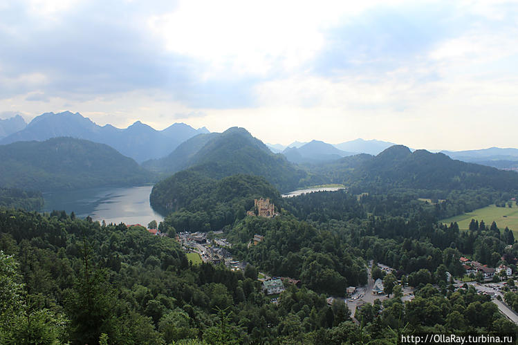 Вид на замок Хоэншвангау.