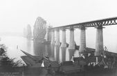 Строительство Форт-Бридж (Forth Bridge) в Эдинбурге. Фото из интернета