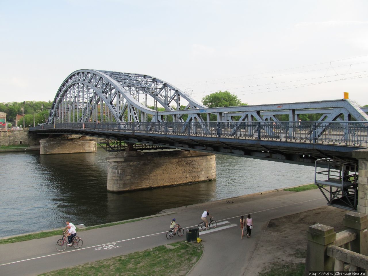 Мост через Вислу в Кракове Польша