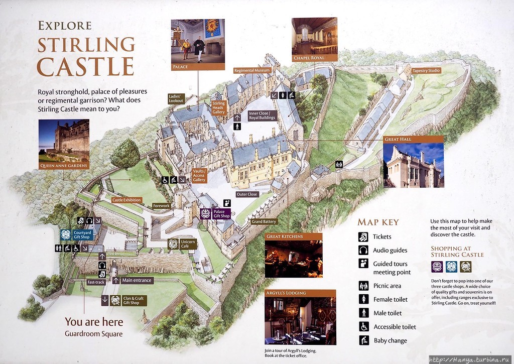Схема замка Стерлинг. Фото из интернета Стерлинг, Великобритания