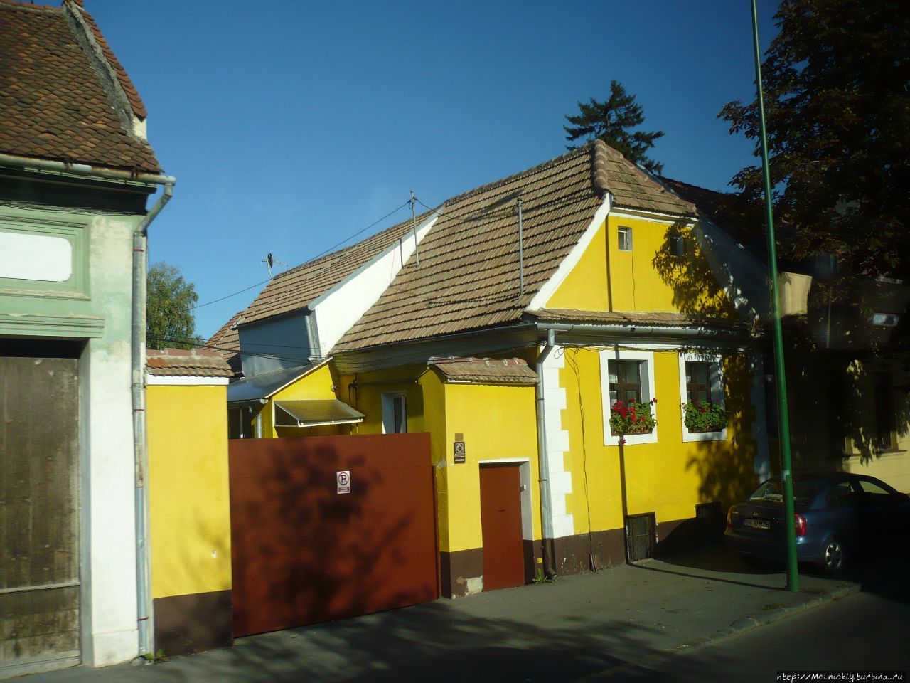 Короткая остановка в румынском Кронштадте Брашов, Румыния