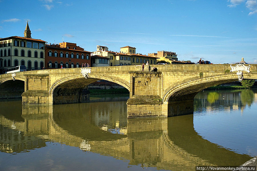Мост Святой Троицы (Ponte Santa Trinita) Флоренция, Италия