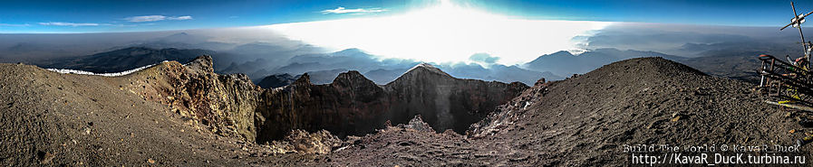 Панорама вершины Вулкан Орисаба (5636м) Национальный парк, Мексика