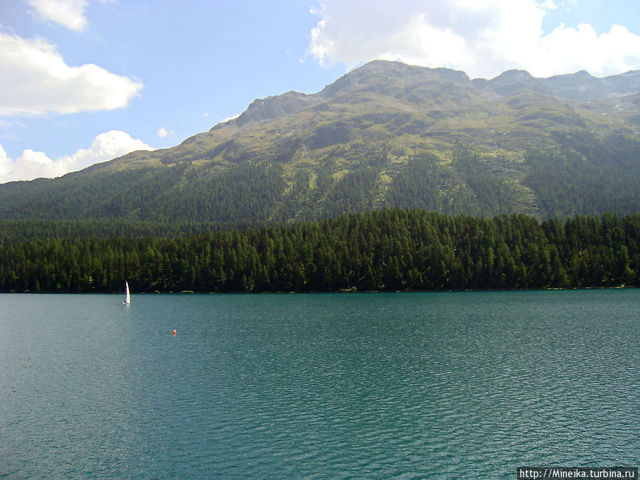 Озеро Санкт-Мориц Сан-Мориц, Швейцария