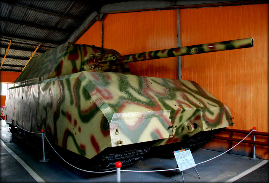 Сверхтяжелый танк Maus.  Единственный экземпляр в мире. Кубинка, Россия