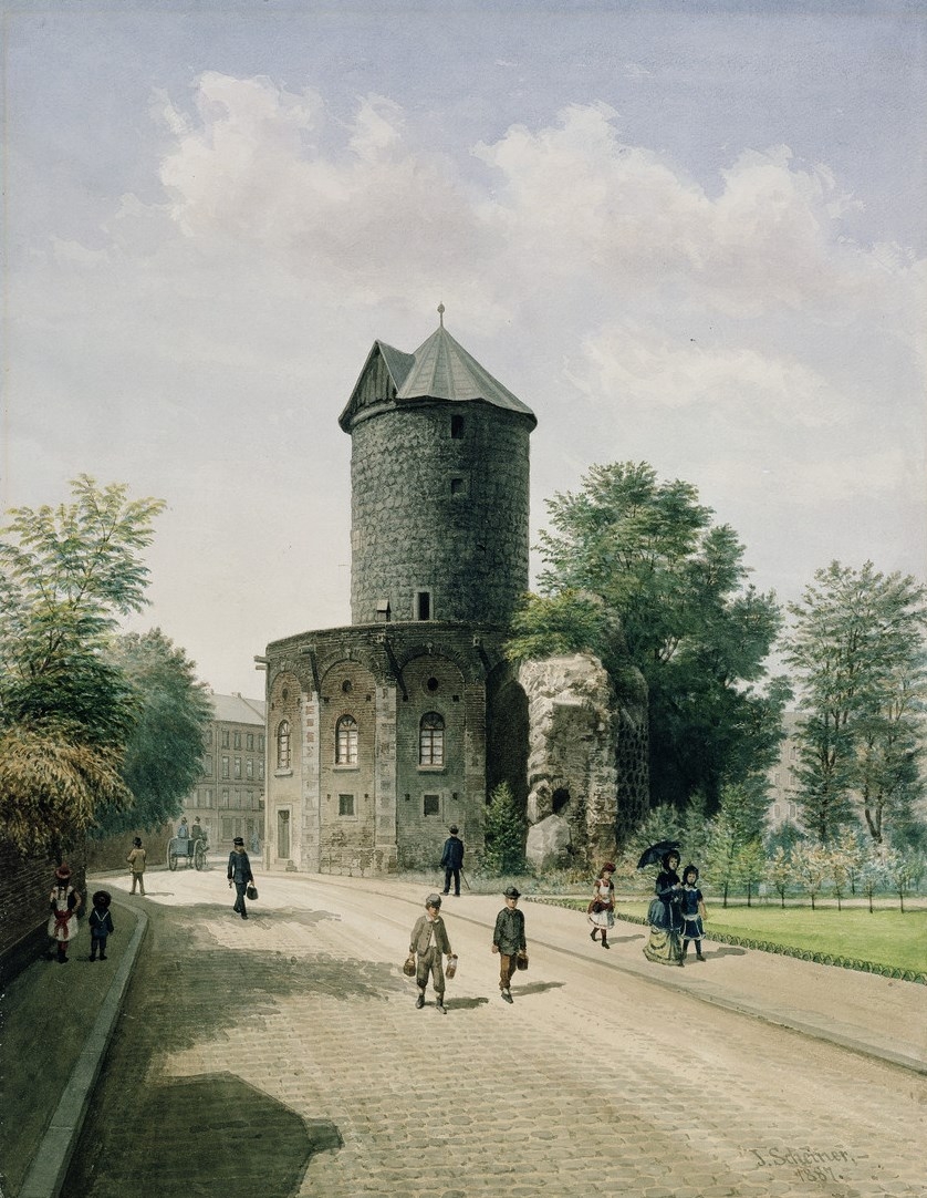 Гереонсмюле – картина Якоба Шрайнера (1887 г.) Кёльн, Германия
