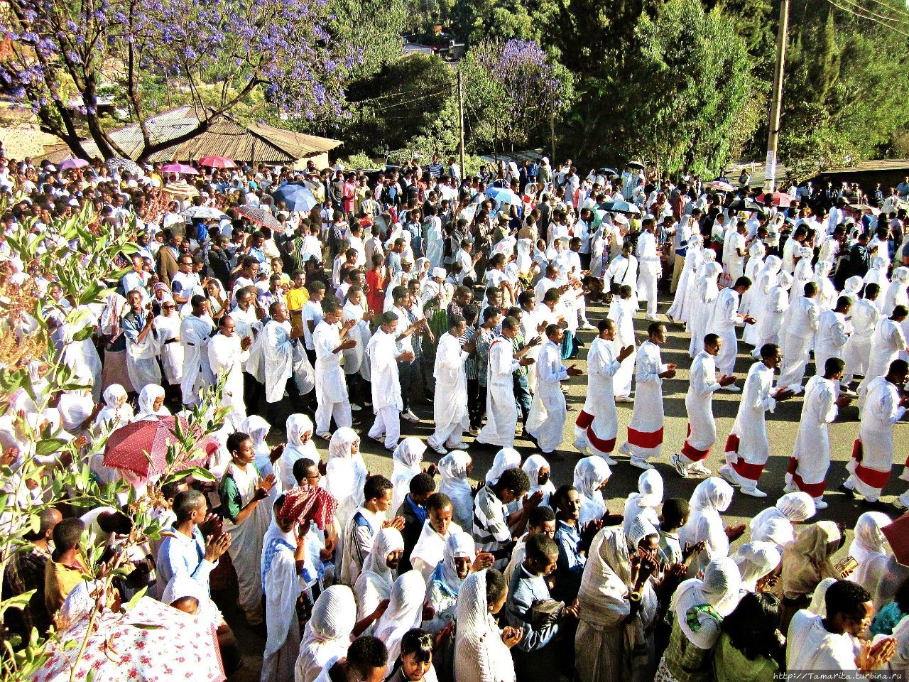Празднование Крещения в Эфиопии или вслед за Ковчегом Завета Гондер, Эфиопия