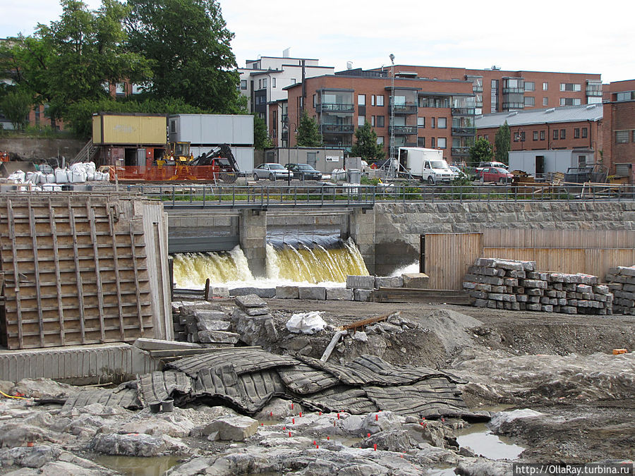 Во время нашего визита шла реконструкция ГЭС. Тампере, Финляндия