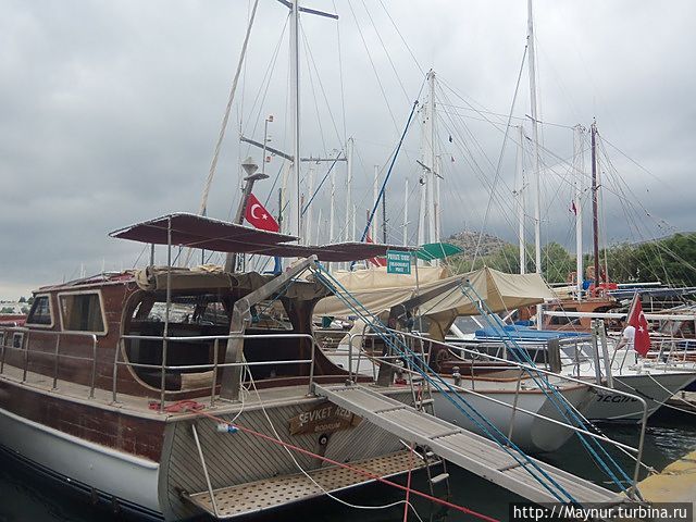 Вся береговая линия акватории Бодрума занята яхтами. Здесь можно увидеть традиционные старинные турецкие яхты, которые используются во время экскурсий, а также участвуют в ежегодной регате Бодрума в октябре. Бодрум, Турция