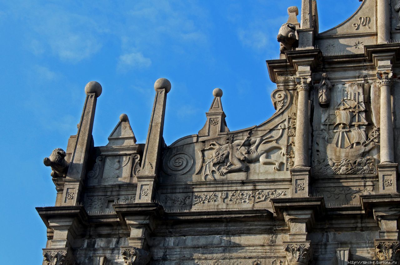 Руины собора св. Павла Макао центр города, Макао