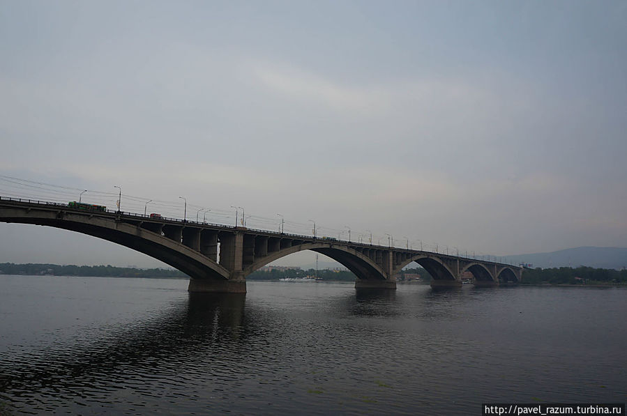 Мост с 10-и рублёвой купюры Красноярск, Россия