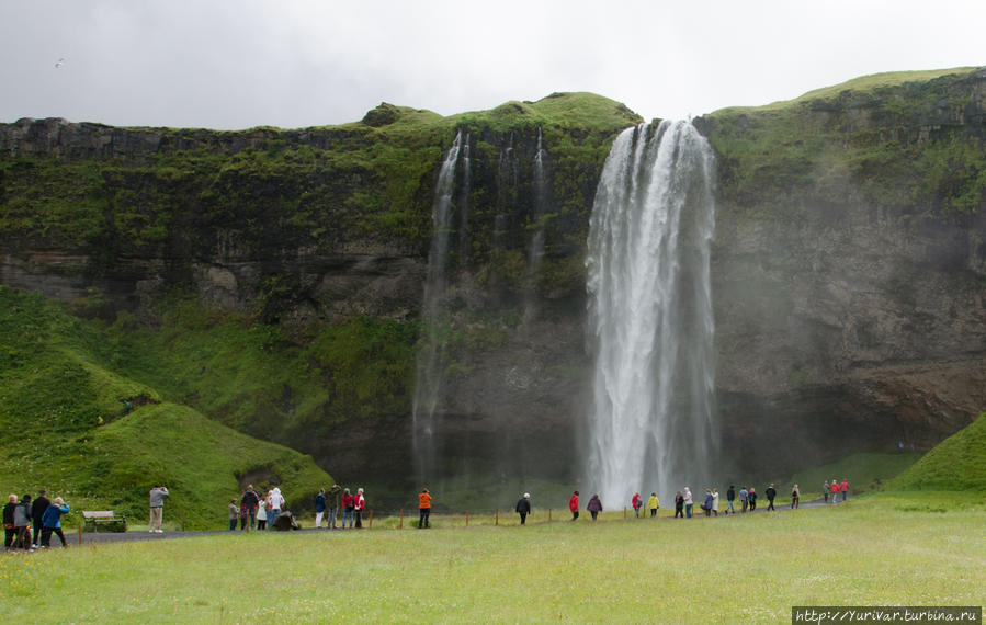 Водопад Селйяландсфосс Исландия
