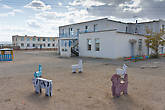 Посёлок Баянлиг, детский сад. Баран, лошадка, верблюд,  корова, коза