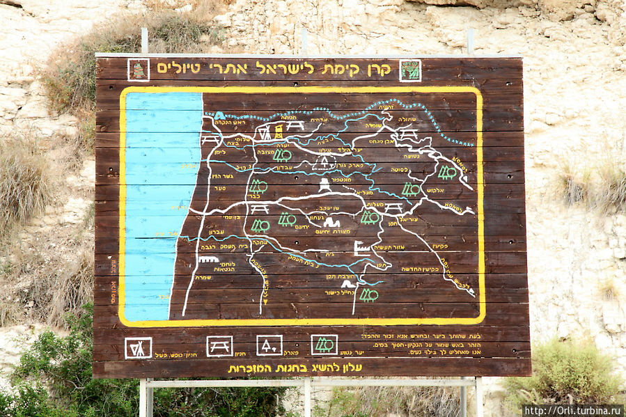 Карта заповедника РОШ ХА НИКРА Кфар-Рош-Ханикра, Израиль