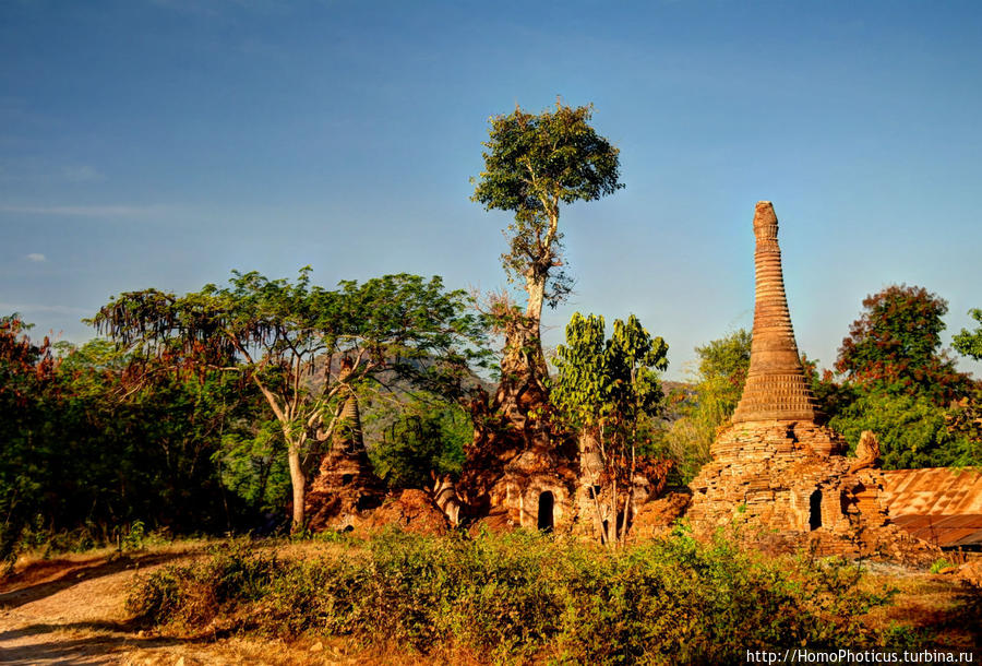 Лес ступ Озеро Инле, Мьянма Лес ступ Озеро Инле, Мьянма