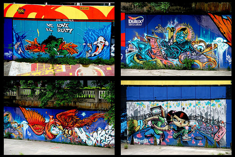 Граффитоведческая набережная Куала-Лумпур, Малайзия