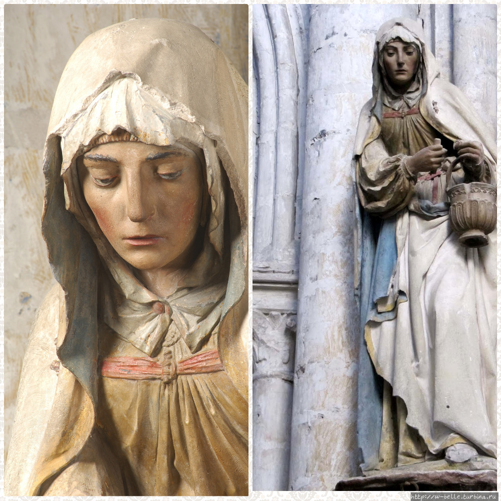 Скульптура Св. Марты в церкви Сент-Мадлен. Труа, Франция