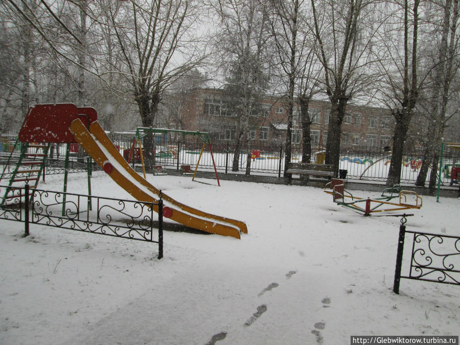 Прогулка по Тюмени в апрельский снегопад Тюмень, Россия