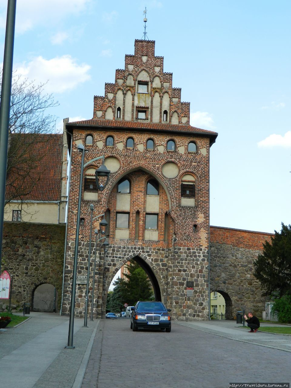 Пыжицкие ворота. Вид снаружи крепостных стен Старгард-Щециньски, Польша