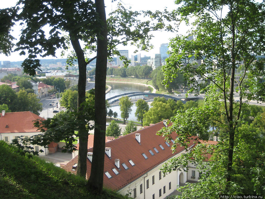 Вид города с башни Гедиминаса. Вильнюс, Литва