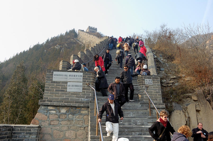 Подъем на Стену Цзюйюнгуань (Великая Стена), Китай