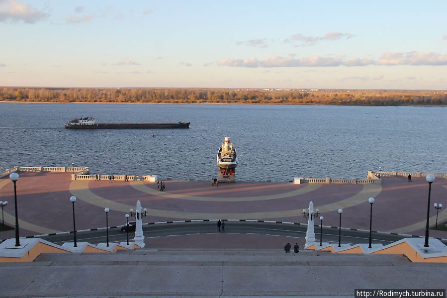 Катер с лестницы Нижний Новгород, Россия