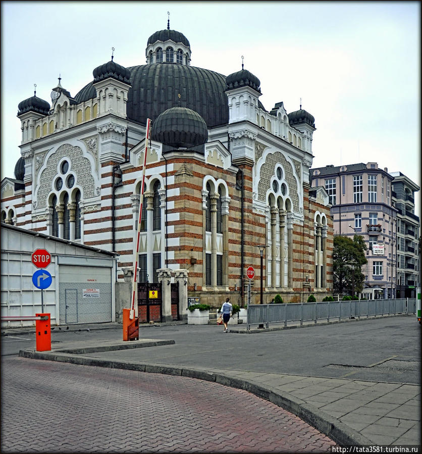 Софийская синагога. Самая крупная сефардская синагога на территории Европы, находится на пересечении улиц Вашингтона и Экзарха Иосифа