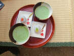 Традиционный зелёный чай матча в осеннем исполнении