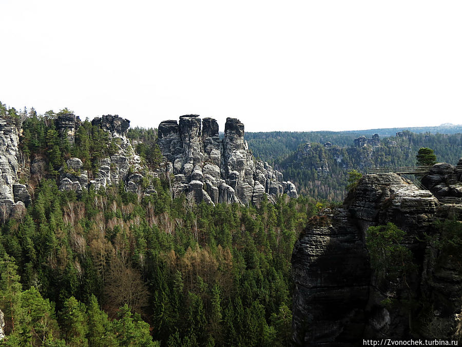 Саксонская Швейцария. Бастай Саксонская Швейцария Национальный Парк, Германия