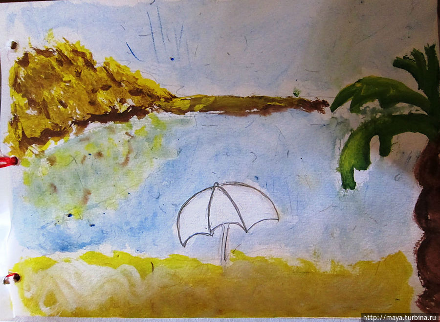 Попытка нарисовать мертвое море Попытка нарисовать мертвое море