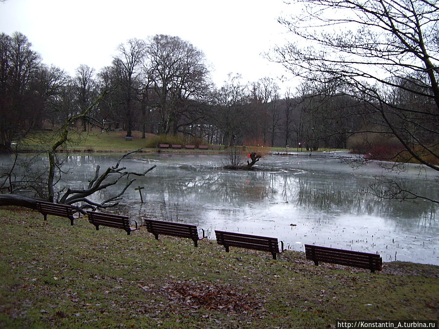 пруд в парке Гётеборг, Швеция
