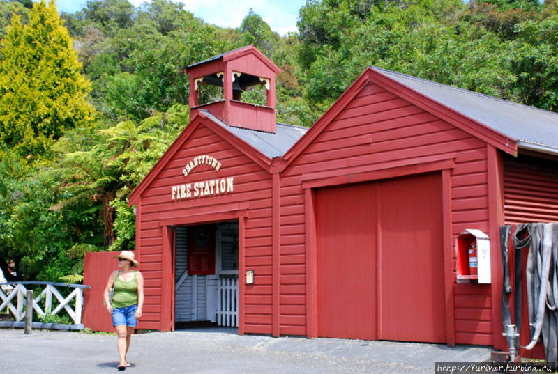 Пожарная станция 19 века в Шанти Таун Крайстчерч, Новая Зеландия