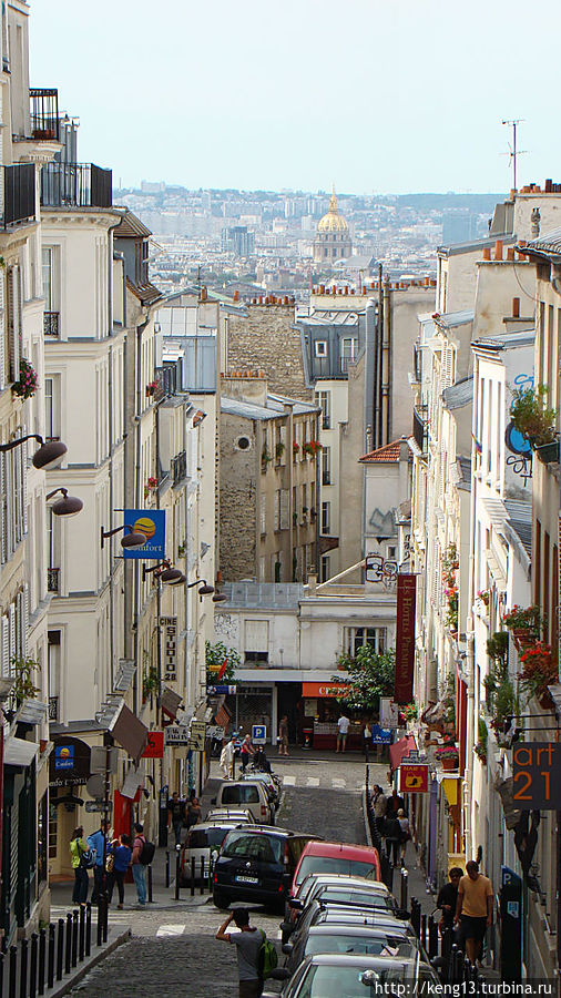 Прогулка Монмартр Париж, Франция Прогулка Монмартр Париж, Франция
