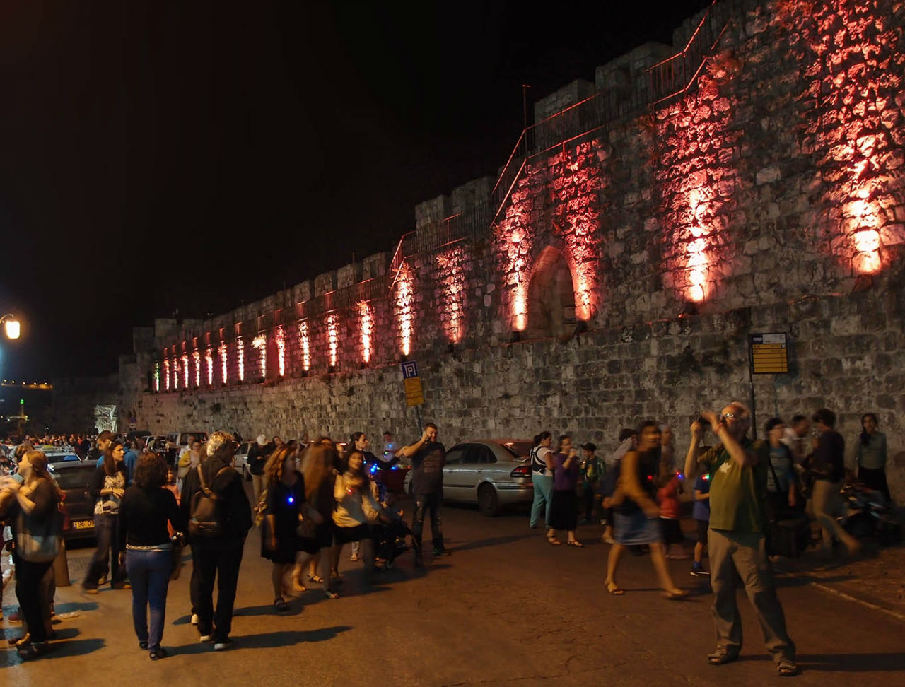 Как проходит фестиваль света в Иерусалиме Иерусалим, Израиль