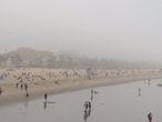 Санта Моника в тумане.