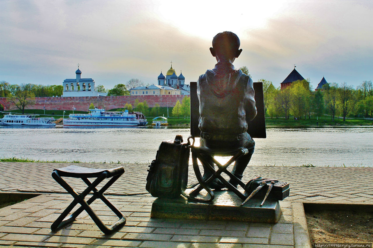 Великий Новгород. Рисующий мальчик Великий Новгород, Россия