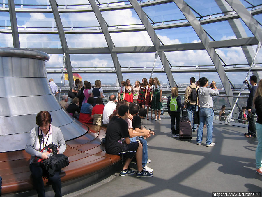 Берлин с купола Рейхстага Берлин, Германия