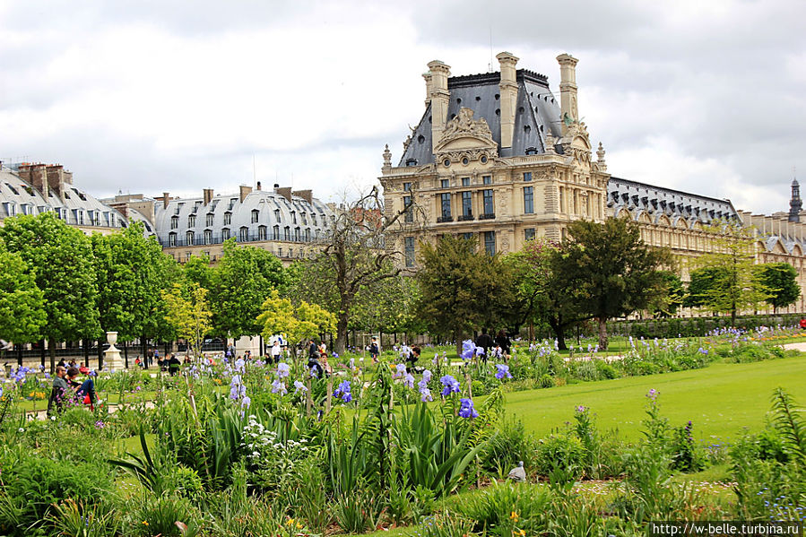 Весенний Тюильри Париж, Франция