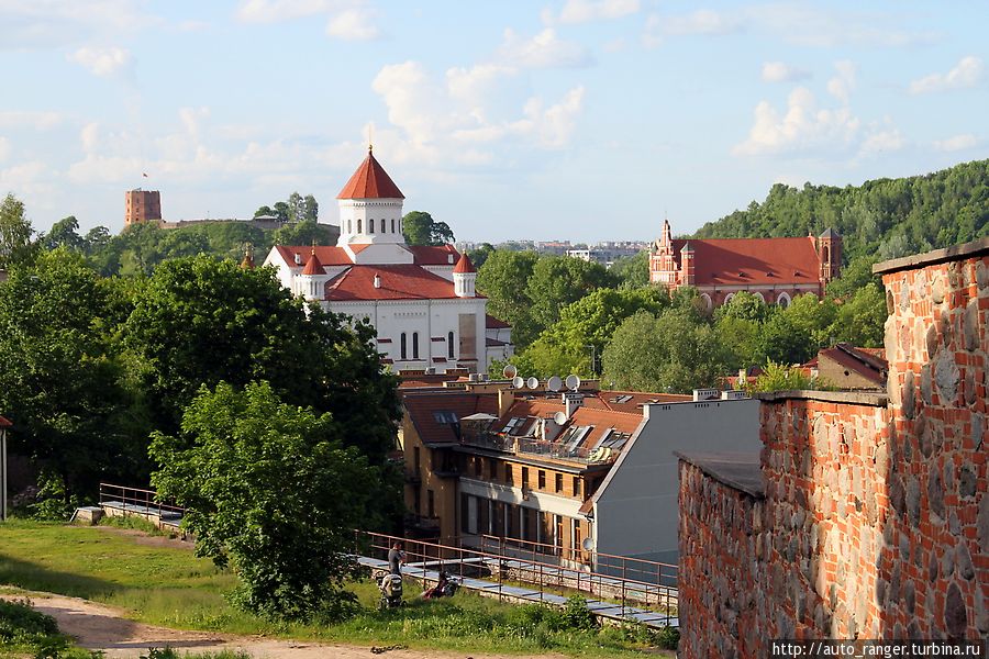 Почти из любой точки старого города можно одновременно видеть как минимум несколько храмов. Вильнюс, Литва