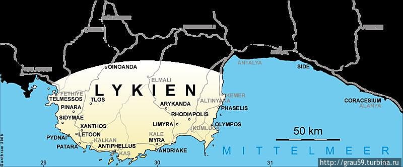 Карта из Википедии Мира, Турция
