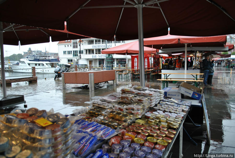 Рыбный рынок Бергена Берген, Норвегия