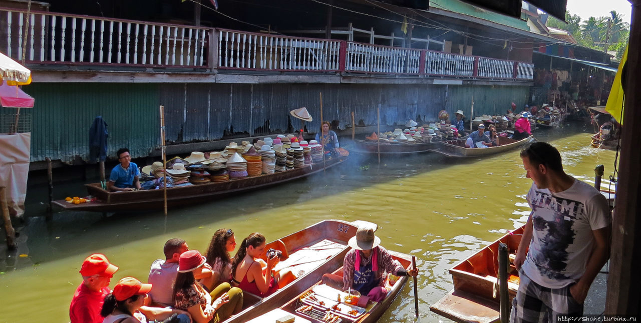 По каналам тайской Венеции — плавучая деревня-рынок Дамноен Садуак (плавучий рынок), Таиланд