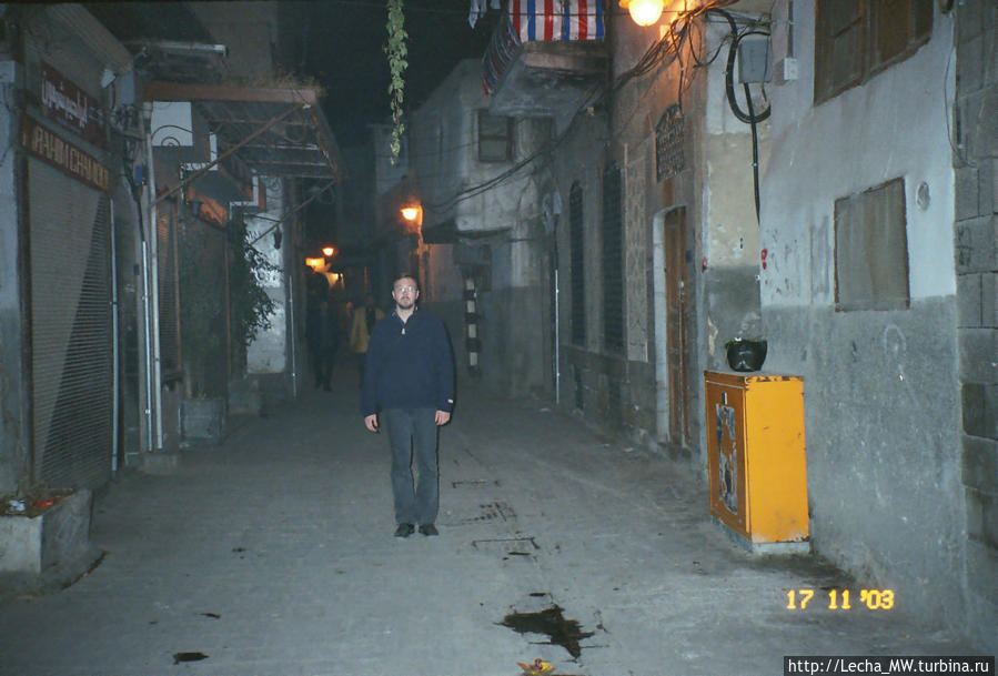 Ночью в старом городе Дамаска Сирия