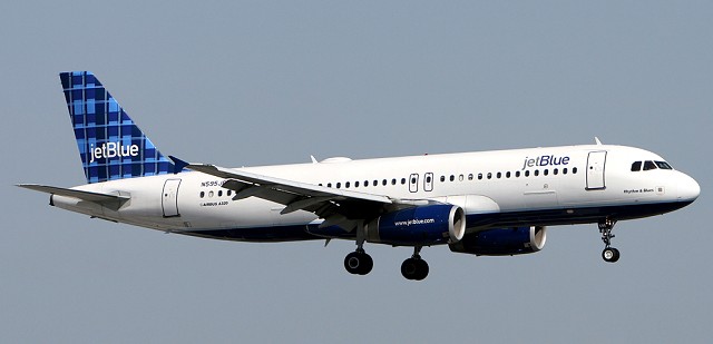 A-320 авиакомпании jetBlue Канкун, Мексика