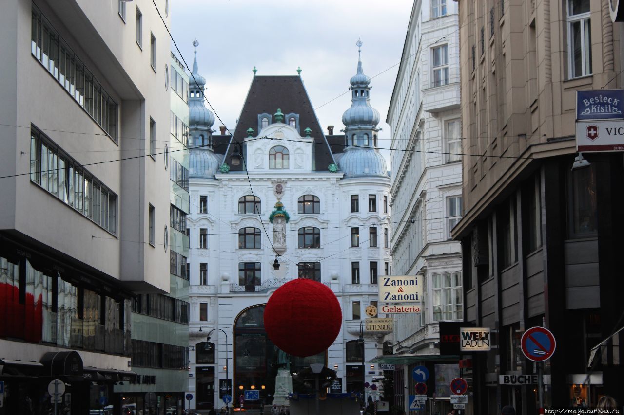 Предрождественская Вена без достопримечательностей Вена, Австрия