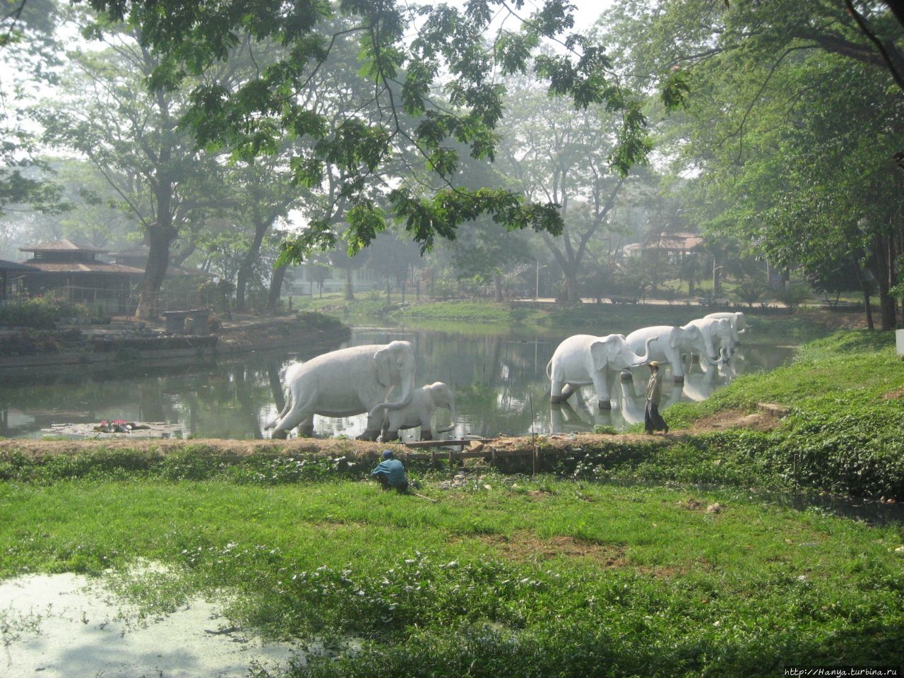 Озеро Kandawgyi Lake в Ян