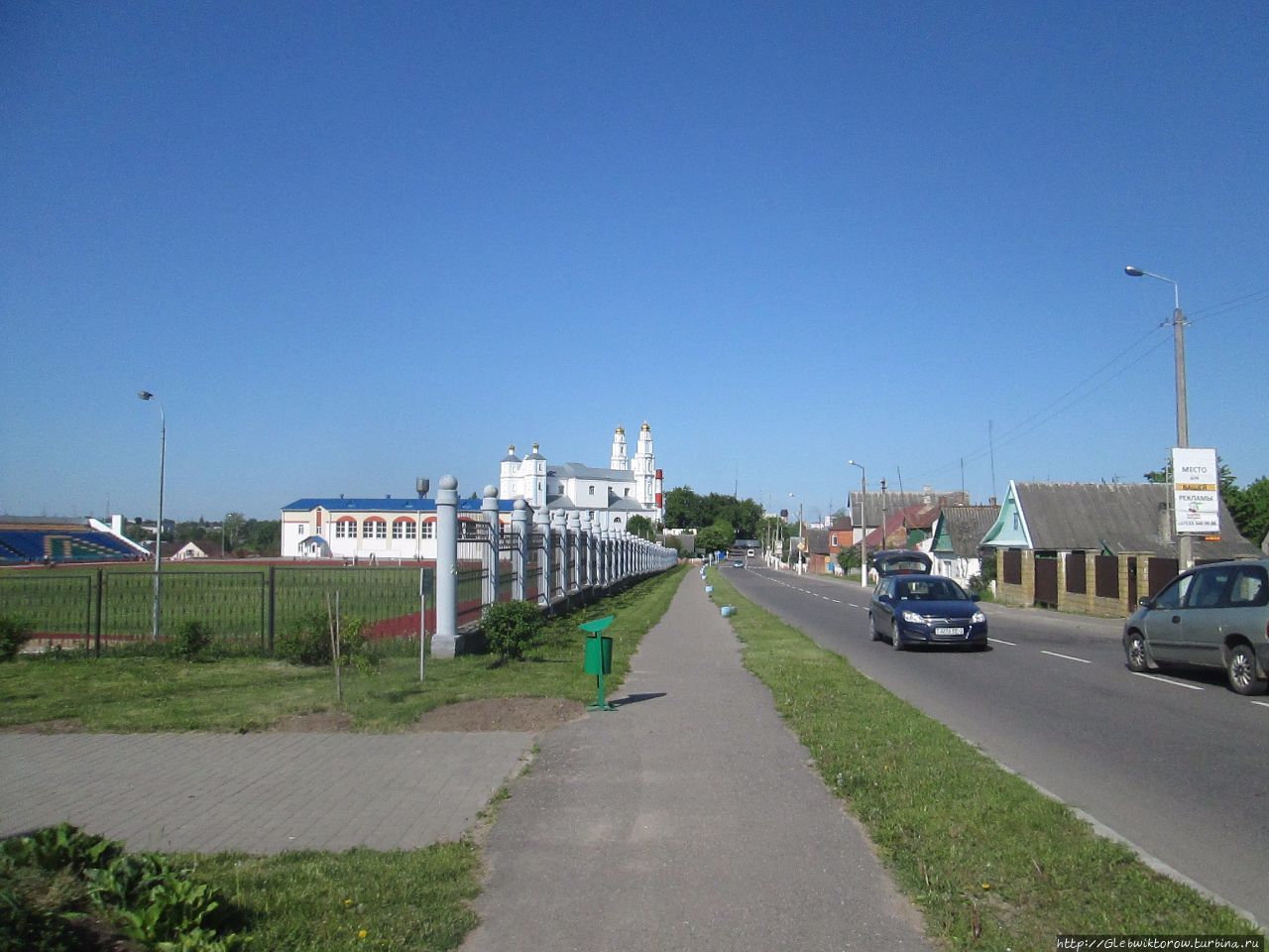 Прогулка от центра до вокзала Глубокое, Беларусь